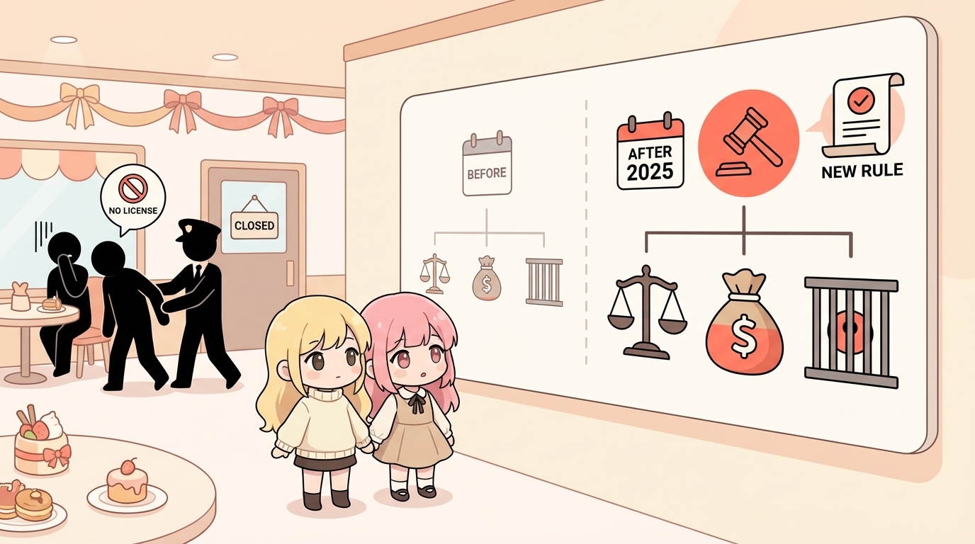 風営法改正の影響イラスト