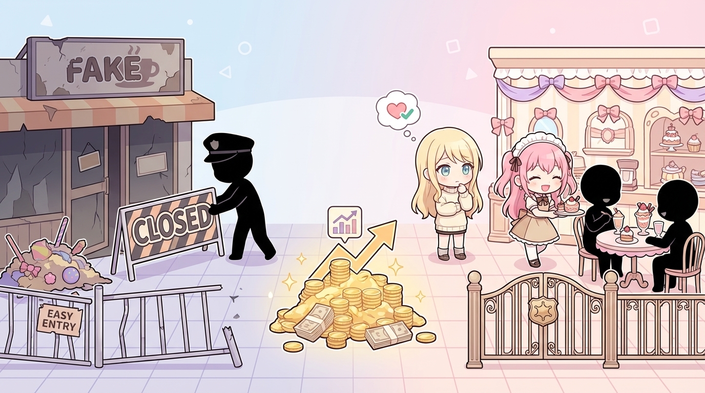 コンカフェの今後のイラスト