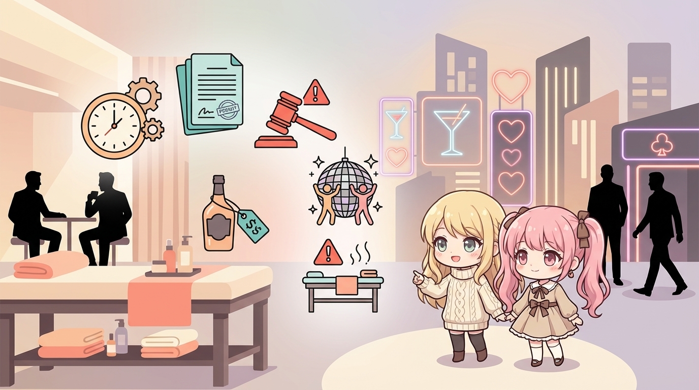 風営法改正の最新まとめ。営業の種類・罰則・2024〜2026年の動向を整理