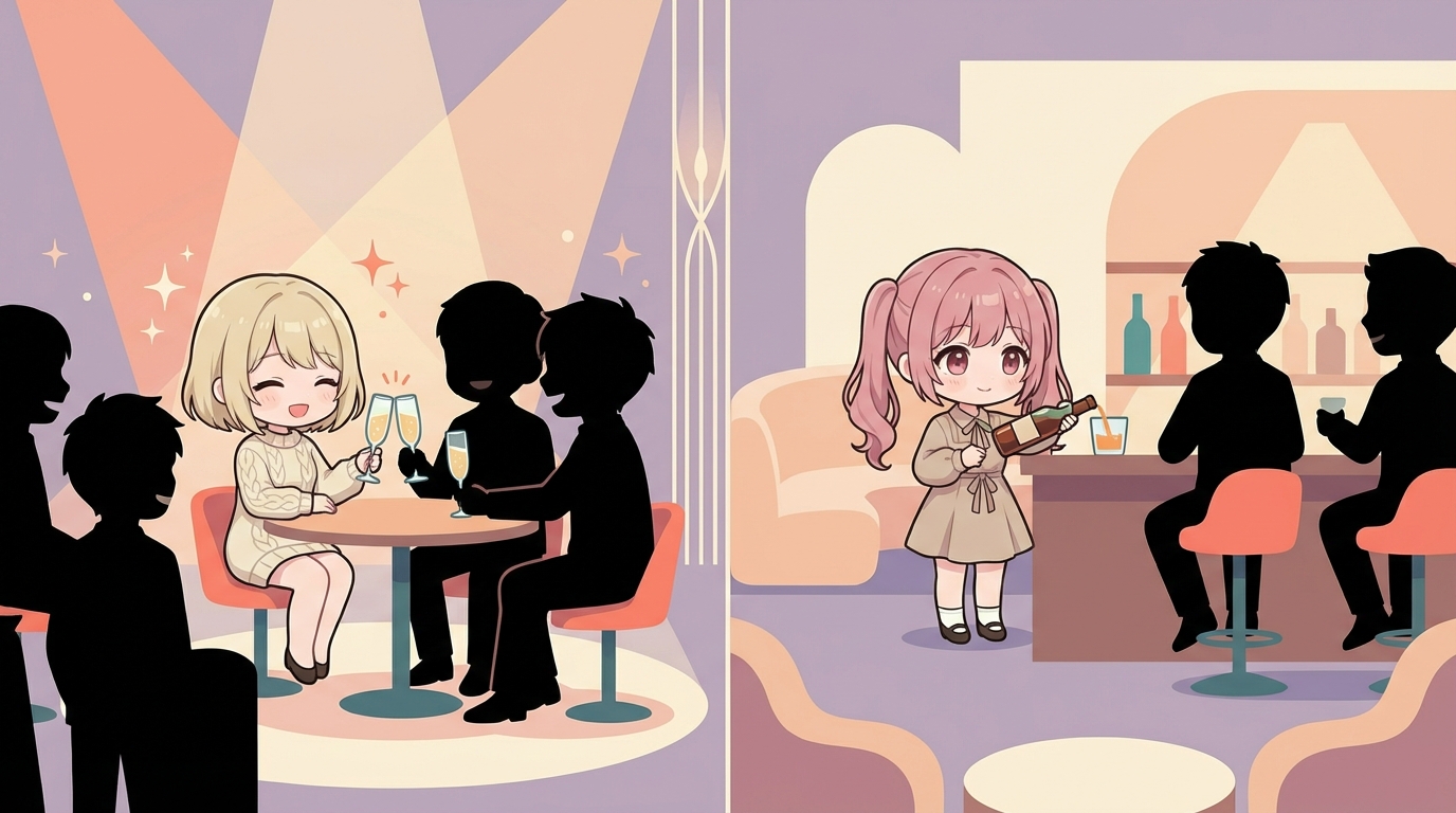 キャバ嬢とホステスの違いとは？ 仕事・給料・客層を徹底比較
