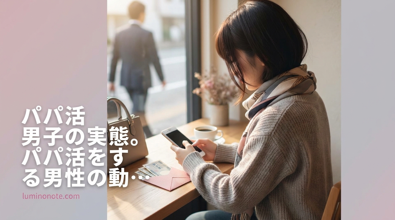 パパ活 男子の実態。パパ活をする男性の動機・年齢層・特徴を女性目線で読む