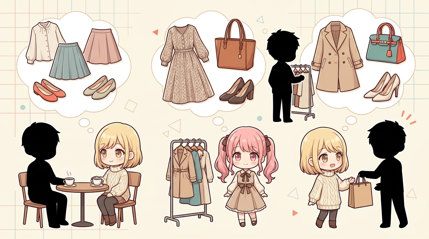 パパ活のファッション。予算別・シーン別の選び方と「外れない服」の基準