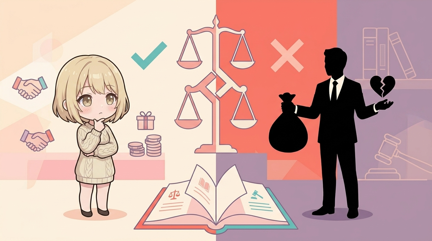 パパ活が違法になる条件と合法ラインの線引き。法解釈から整理する