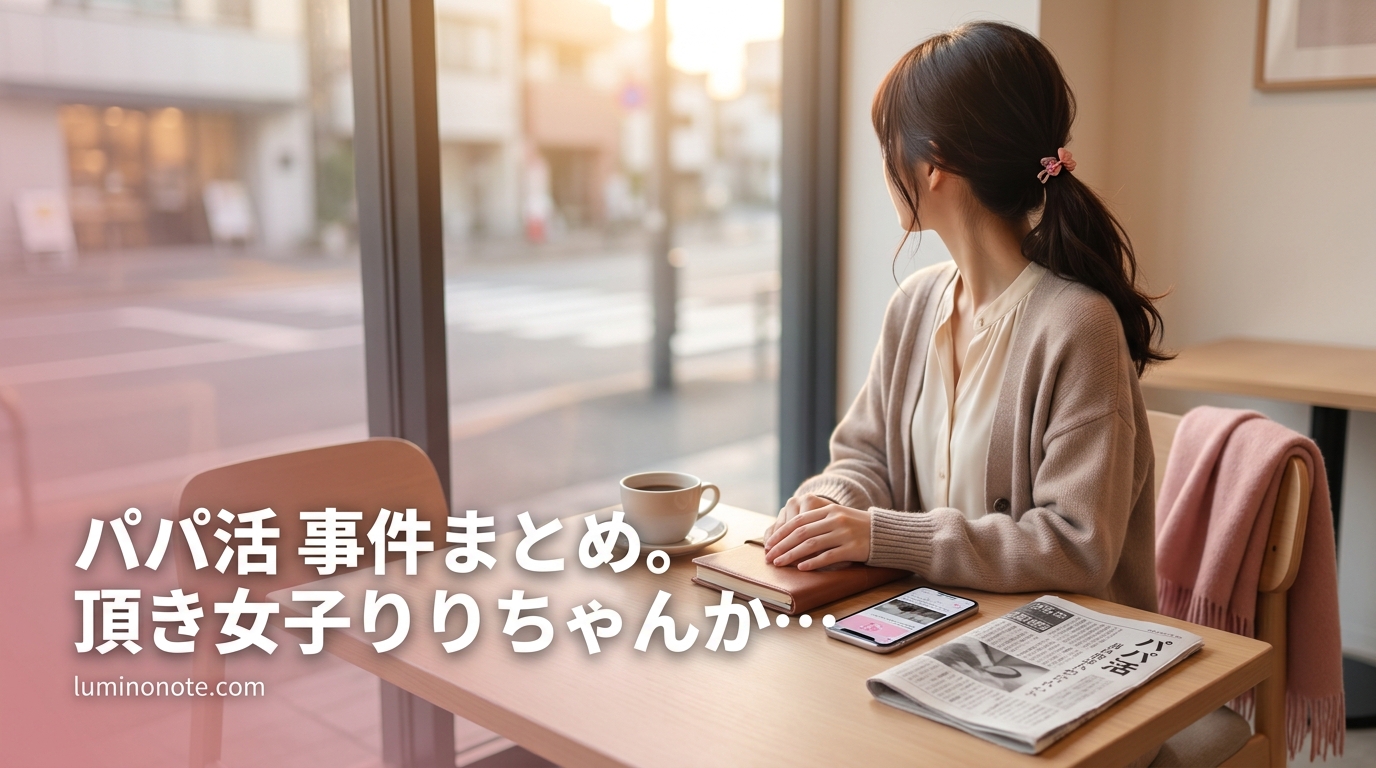 パパ活 事件まとめ。頂き女子りりちゃんから近年の逮捕事例まで整理する