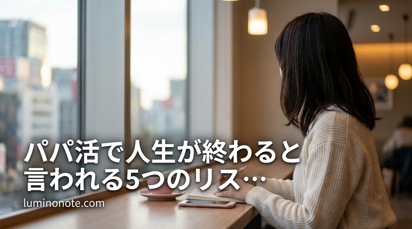 パパ活で人生が終わると言われる5つのリスク。現実になるパターンと防ぎ方