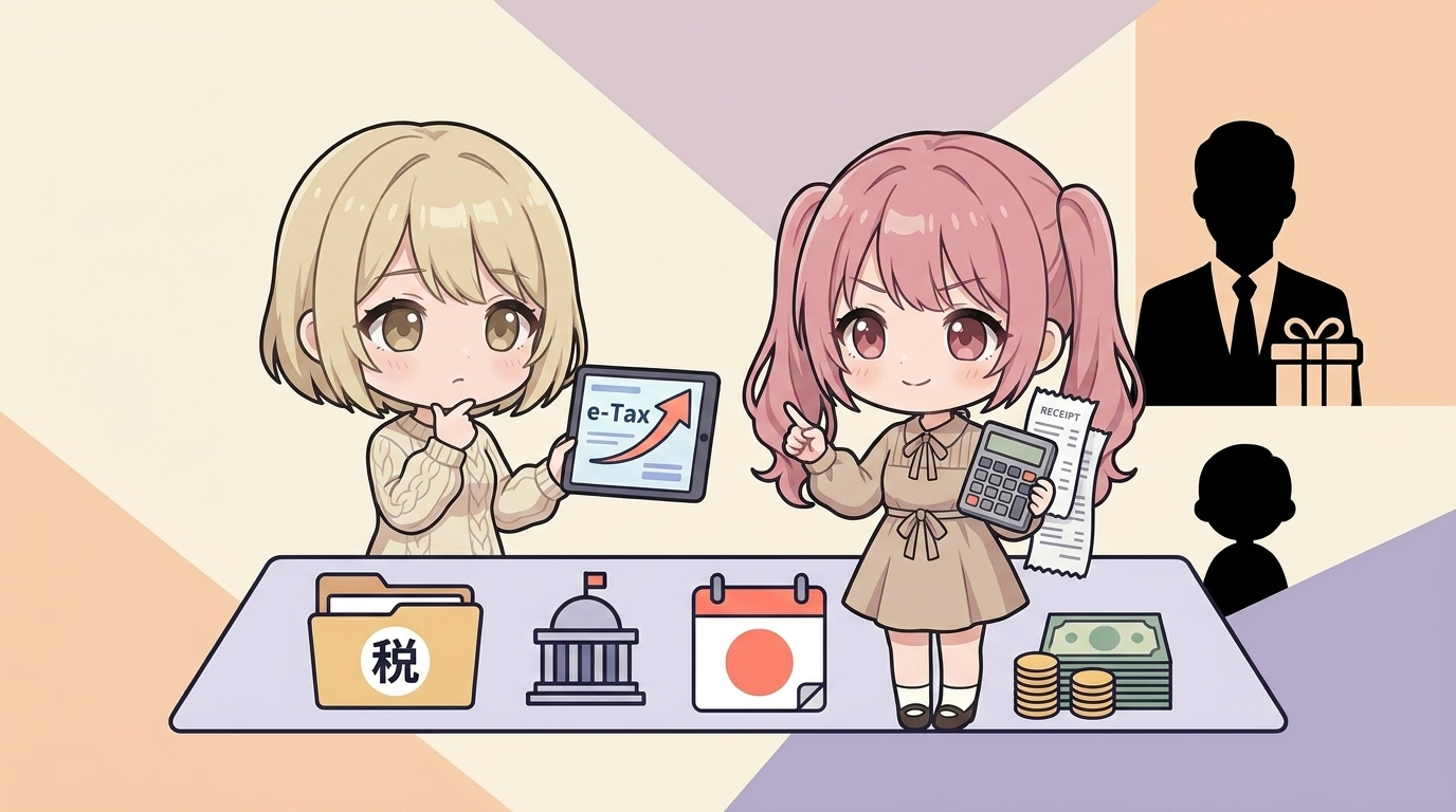 パパ活の確定申告のやり方。申告書の書き方・e-Tax手順・経費処理を実務目線で解説