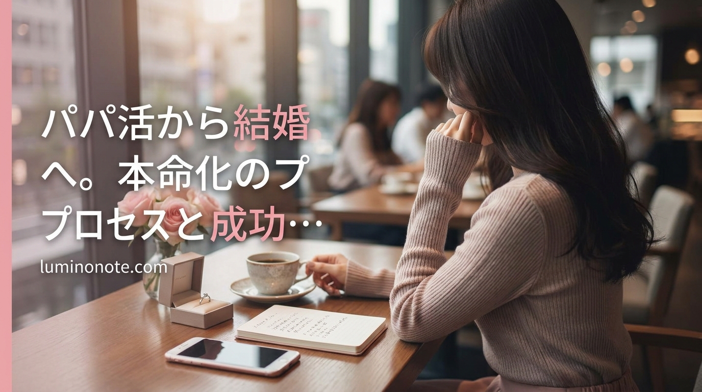 パパ活から結婚へ。本命化のプロセスと成功率・破談リスクの現実