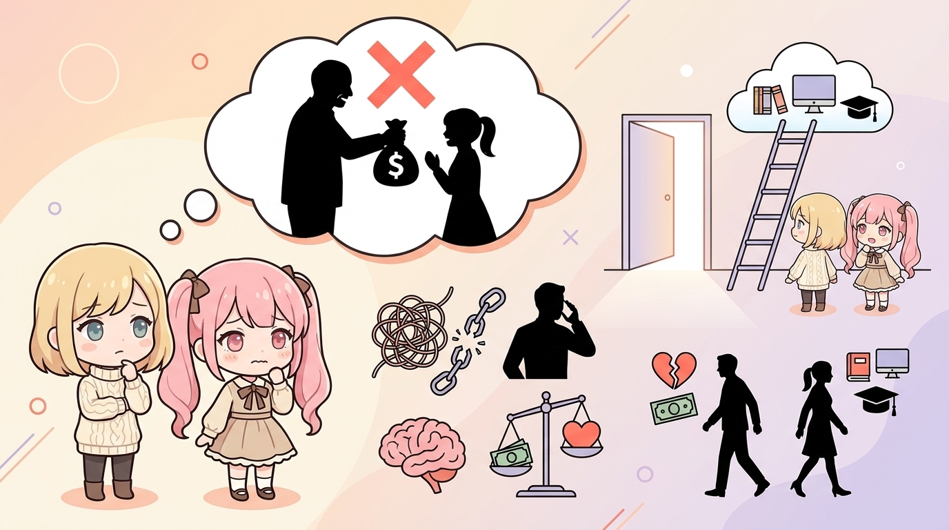 パパ活が気持ち悪いと感じたら読む記事。心理的抵抗の正体と向き不向き