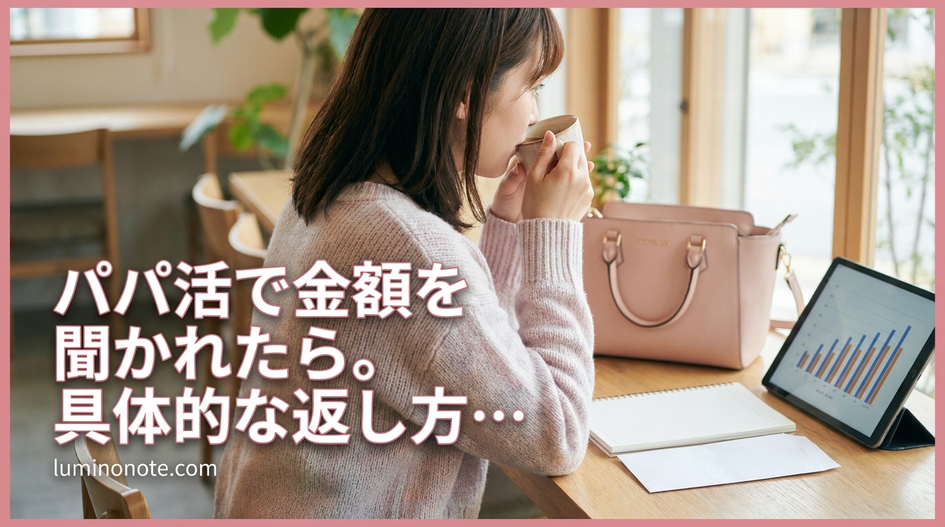 パパ活で金額を聞かれたら。具体的な返し方と金額提示の考え方