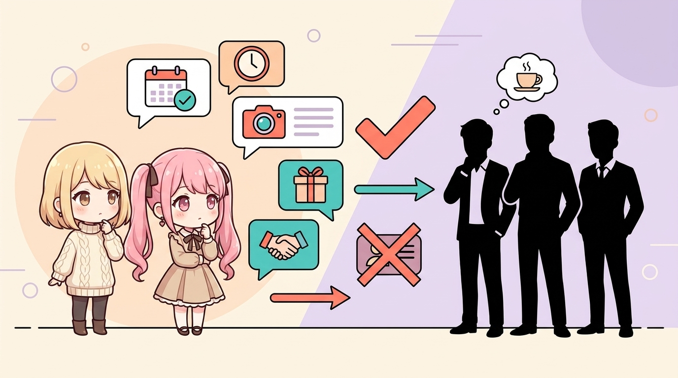 パパ活のメッセージ。初回から会う約束まで、返信率を上げる5つの要素