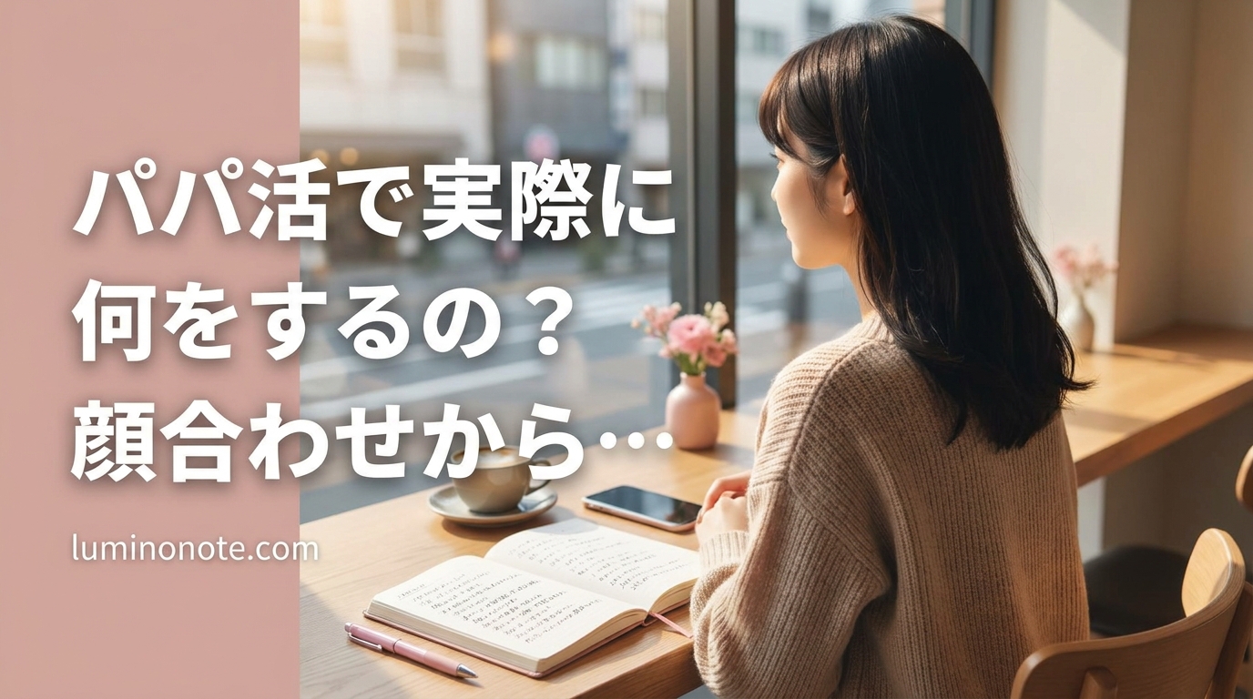 パパ活で実際に何をするの？ 顔合わせから食事・お出かけまでの流れ
