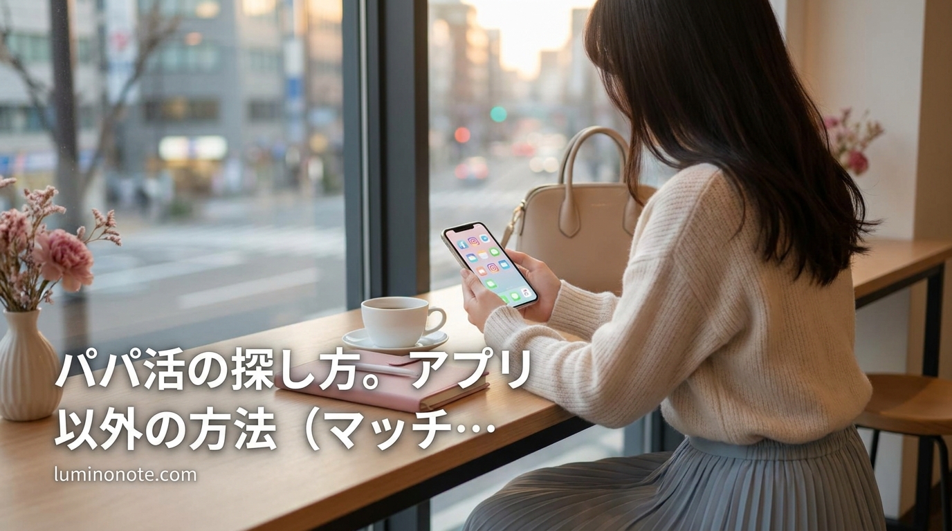 パパ活の探し方。アプリ以外の方法(マッチング・ラウンジ・イベント・紹介)メリデメ比較