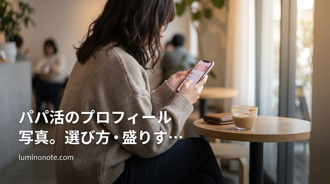 パパ活のプロフィール写真。選び方・盛りすぎNG・顔出し是非・加工アプリ