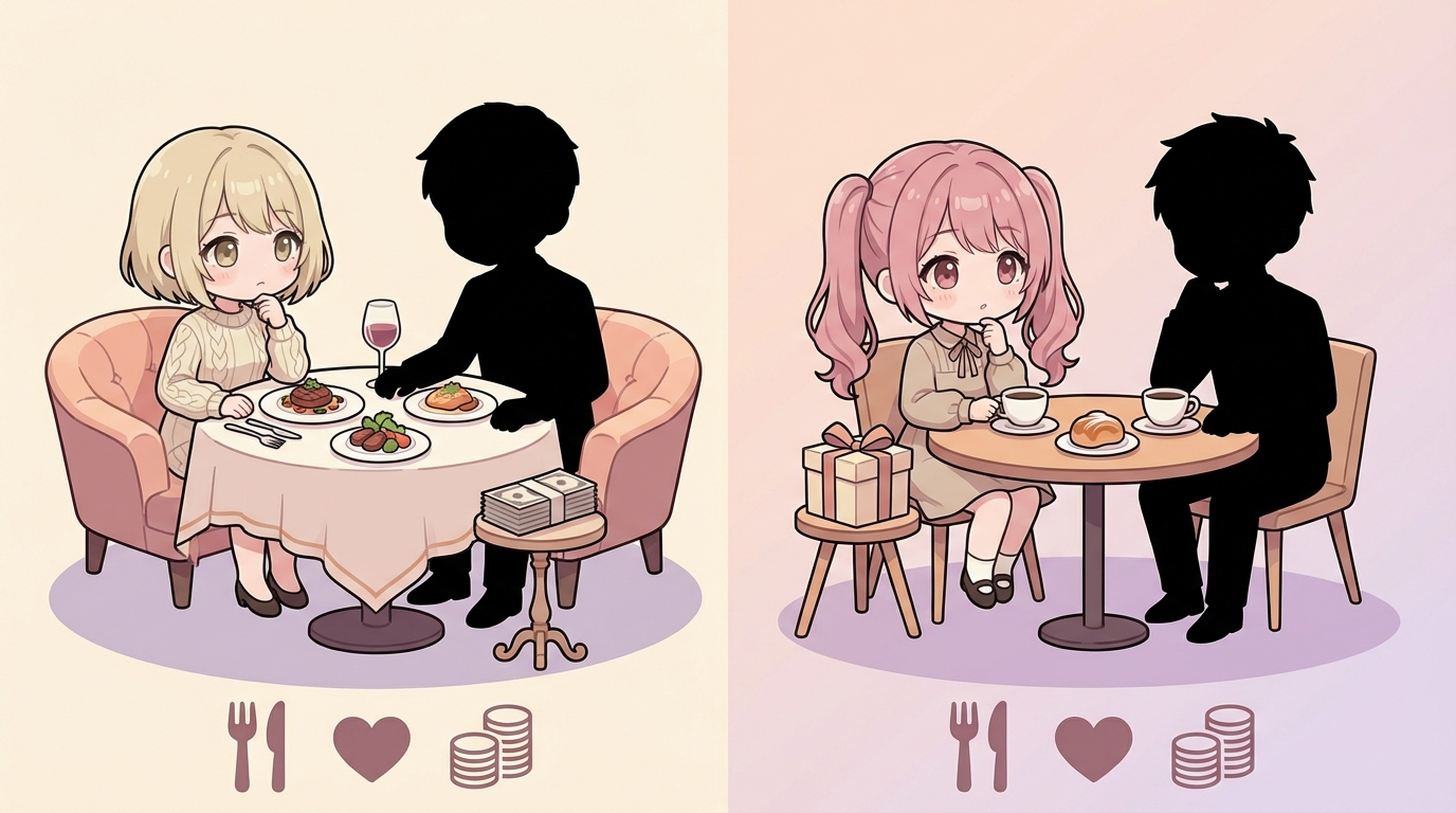 パパ活 食事のみデートの相場と実態。お店選び・会話・お手当の受け取り方まで