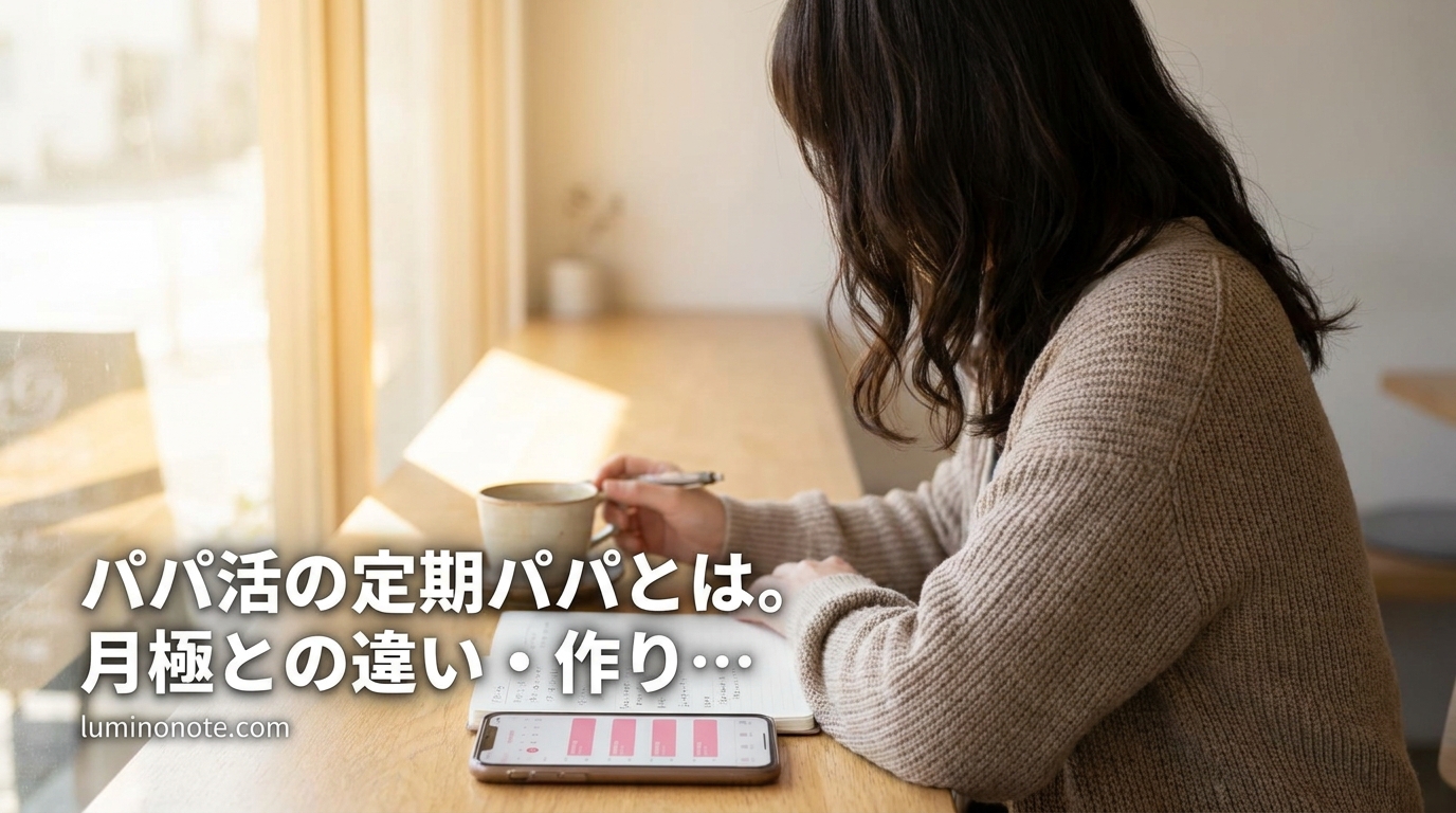 パパ活の定期パパとは。月極との違い・作り方・維持の難しさを正直に書いた