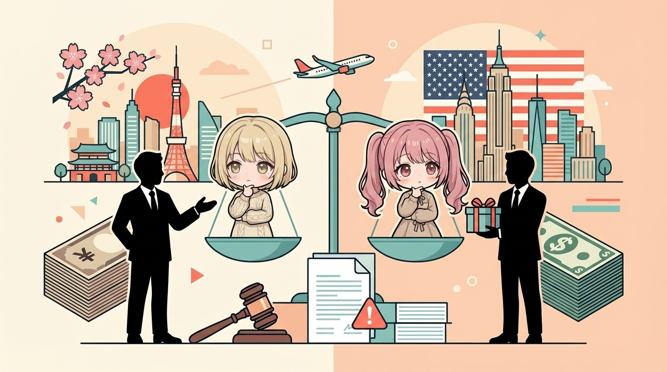 パパ活 vs Sugar Daddy ― 日米の"パパ活"はこんなに違う。相場・法律・文化を比較