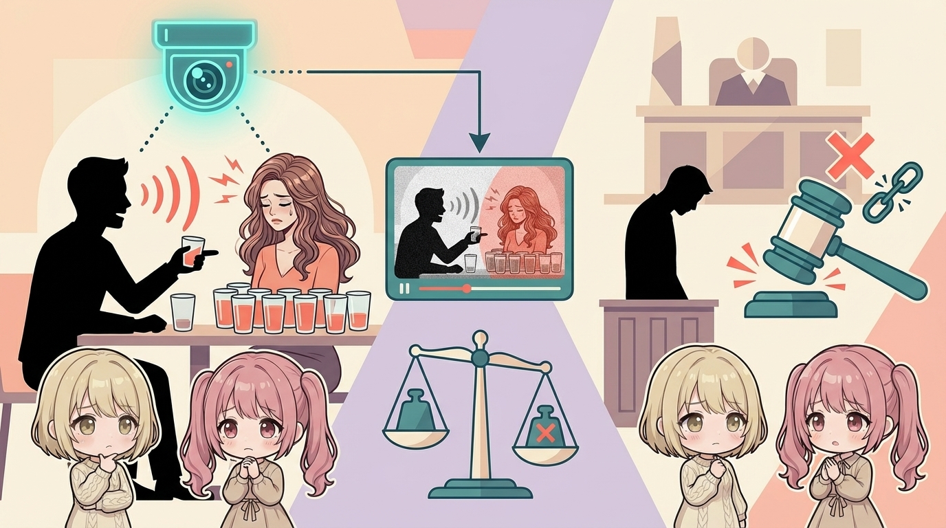 テキーラ32杯事件の裁判経緯イラスト