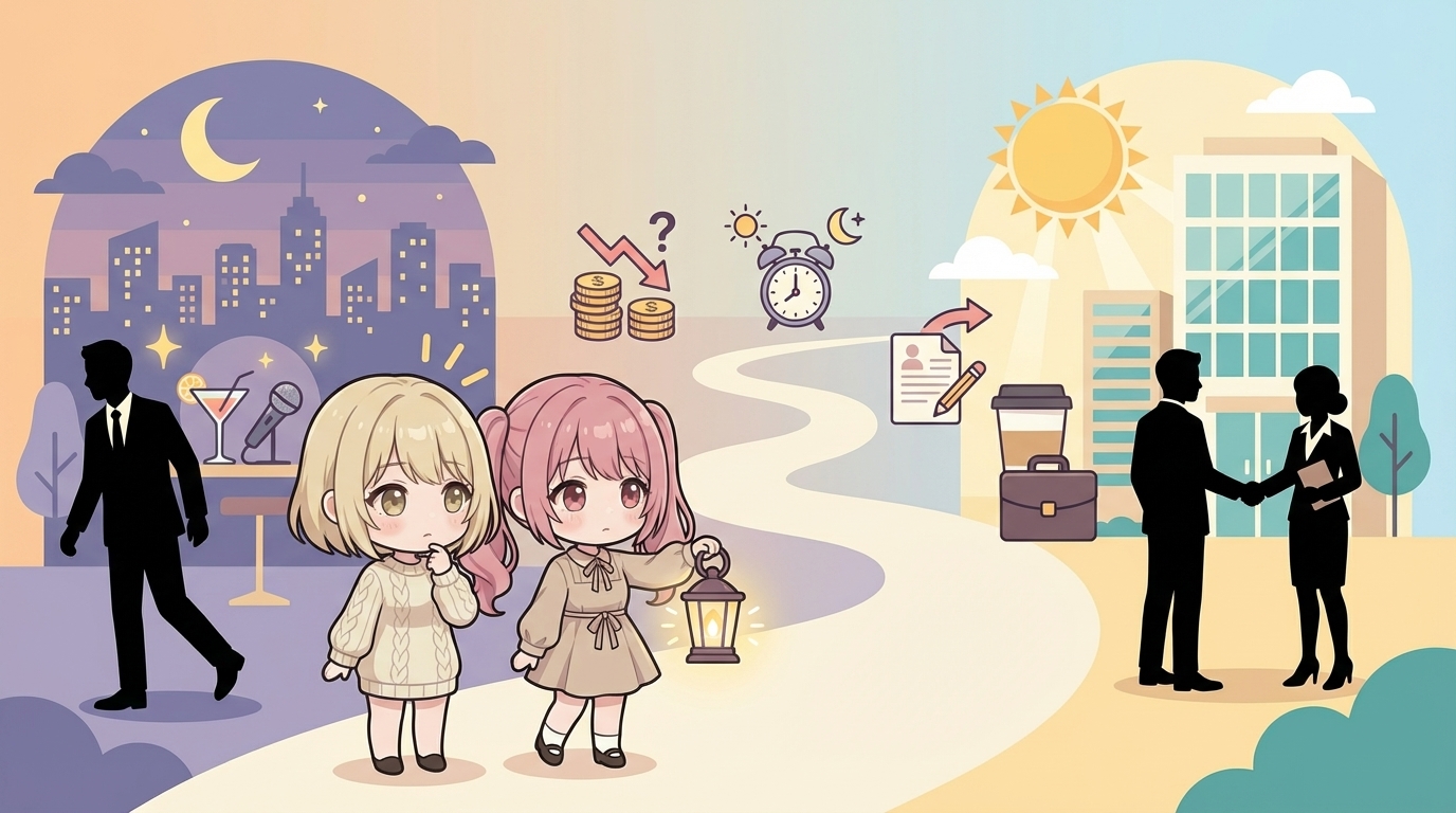 夜職から昼職へ転職するリアル。収入・生活・面接の壁を乗り越える方法